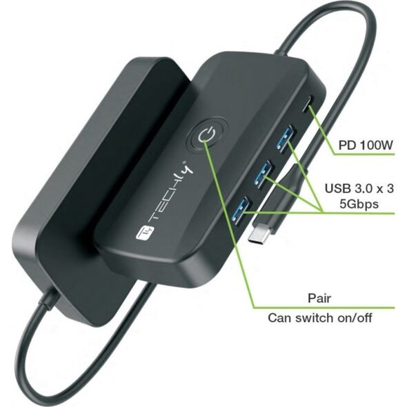 Bezprzewodowy transmiter obrazu USB-C do HDMI 1080p do 30m