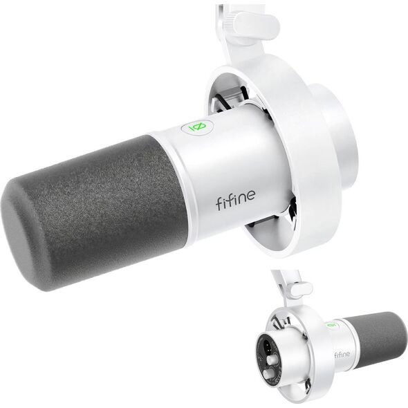 FIFINE K688W mikrofon dynamiczny USB XLR biały