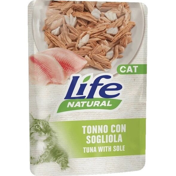 LIFE CAT sasz.70g TUNA + SOLE /30