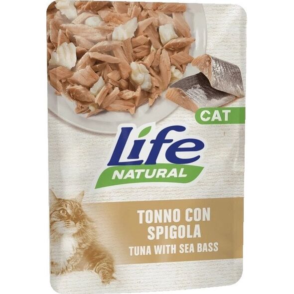 LIFE CAT sasz.70g TUNA + SEA BASS /30
