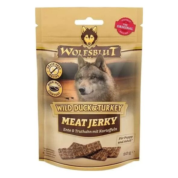 Wolfsblut Dog Meat Jerky Wild Duck & Turkey 80g