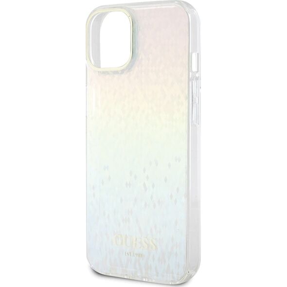 Guess GUHCP15SHDECMI iPhone 15 / 14 / 13 6.1" wielokolorowy hardcase IML Faceted Mirror Disco Iridescent