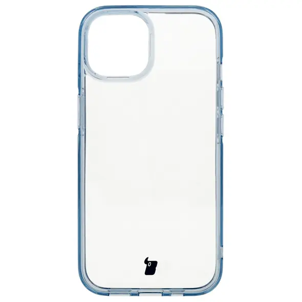 Bizon Case Halo for Apple iPhone 15 transparent-blue