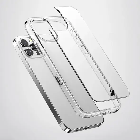 Bizon Case Halo for Apple iPhone 15 Pro Max transparent
