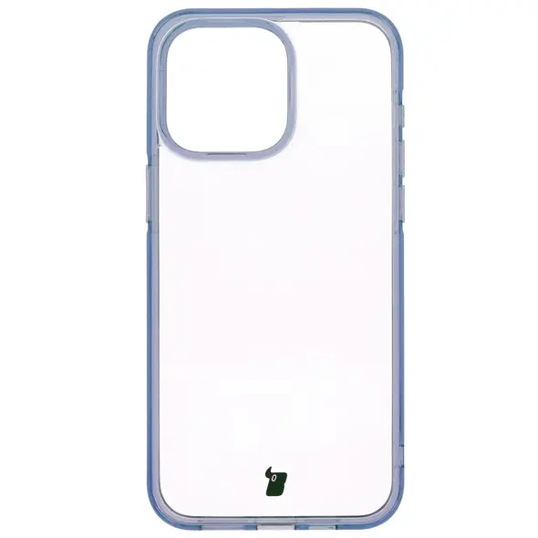 Bizon Case Halo for Apple iPhone 15 Pro Max transparent-blue