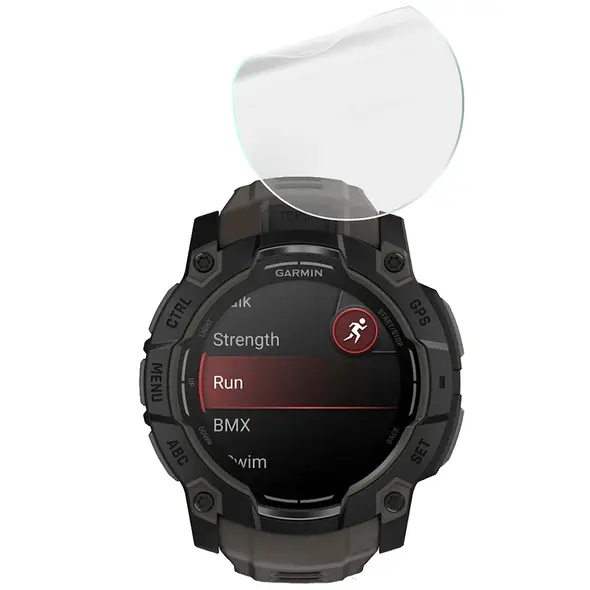 Bizon Glass Watch Hydrogel Garmin Instinct 3 50mm [2 PACK]