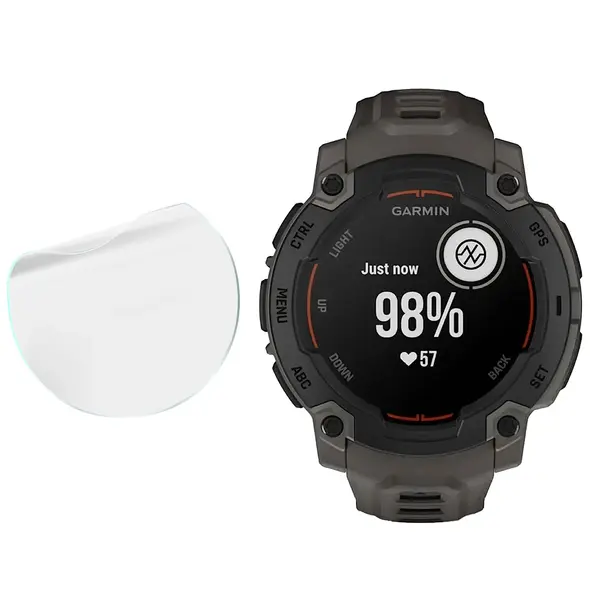 Bizon Glass Watch Hydrogel Garmin Instinct E 45 mm [2 PACK]