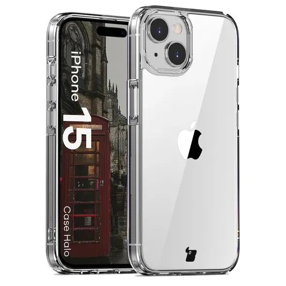 Bison Case Halo case for Apple iPhone 15 transparent