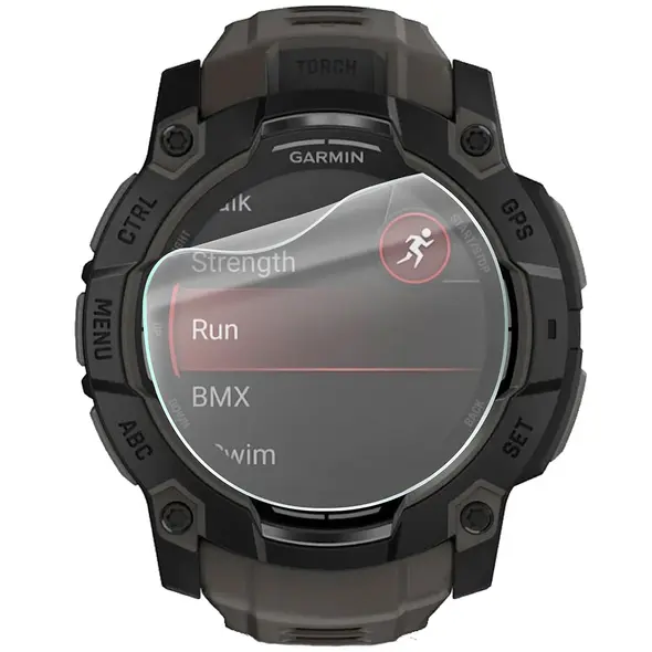 Bizon Glass Watch Hydrogel Garmin Instinct 3 50mm [2 PACK]