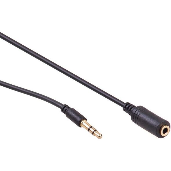 Kabel Maclean Jack 3.5mm - Jack 3.5mm 5m czarny (MCTV-821)