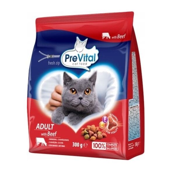 PREVITAL βοδινό ξηρά τροφή για γάτες 300g