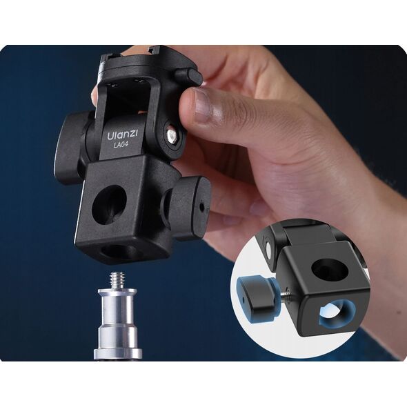 Adapter Uchwyt do Statyw Studyjny 12mm 16mm na Aparat Kamera Lampa 1/4" ISO / LA04
