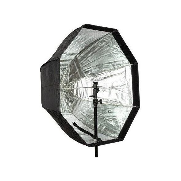 GlareOne Softbox oktagonalny GlareOne parasolkowy 80 cm z dyfozorem do lamp reporterskich