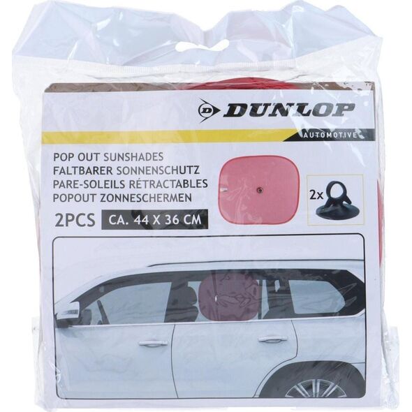 OSŁONA PRZECIWSŁONECZNA Z PRZYSSAWKĄ 2SZT DUNLOP CZERWONA