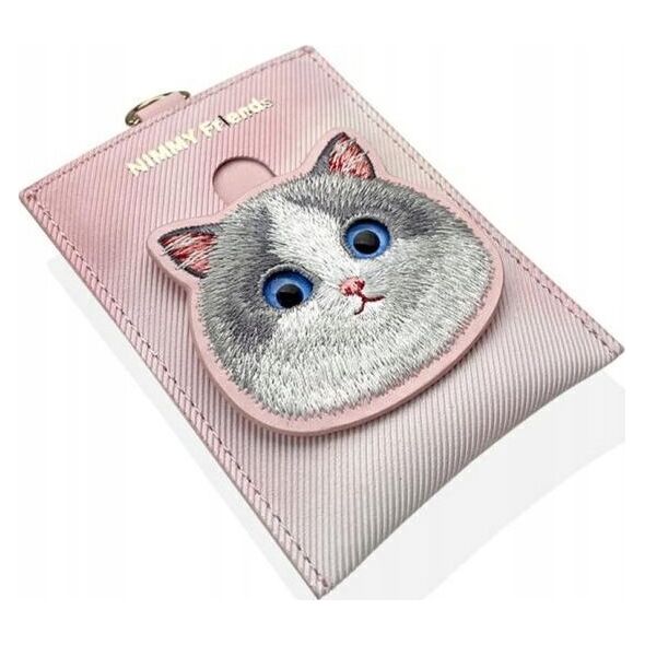 Nimmy πορτοφόλι για κάρτες ροζ/pink Big Eyed Pet 2.0 Cat