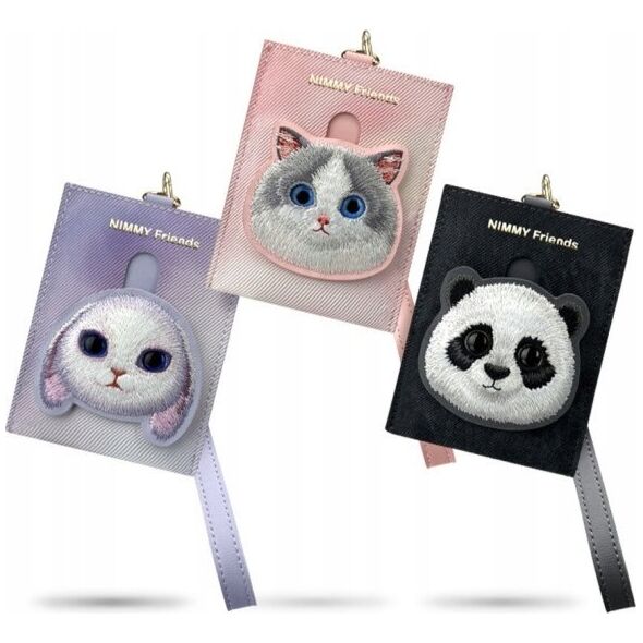 Nimmy πορτοφόλι για κάρτες ροζ/pink Big Eyed Pet 2.0 Cat