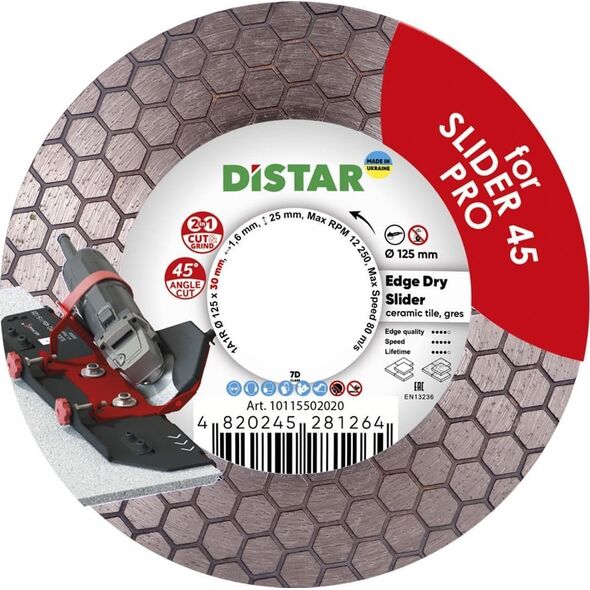 Distar Diamentowa tarcza Distar 125x30 Edge Dry Slider