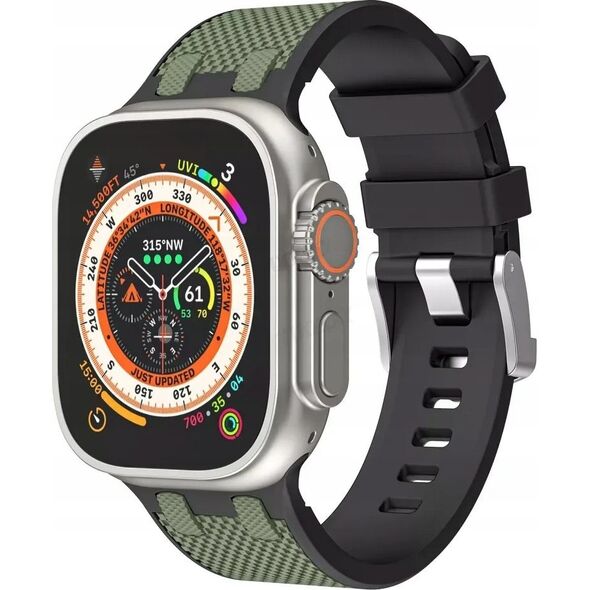 WiWU - Λουράκι για smartwatch Wi-WB015 Kylin Watch Band 42/44/45/49mm - σκούρο πράσινο