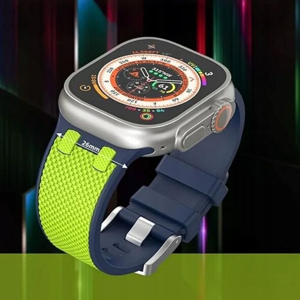 WiWU - Λουράκι για smartwatch Wi-WB015 Kylin Watch Band 42/44/45/49mm - φθορίζον πράσινο