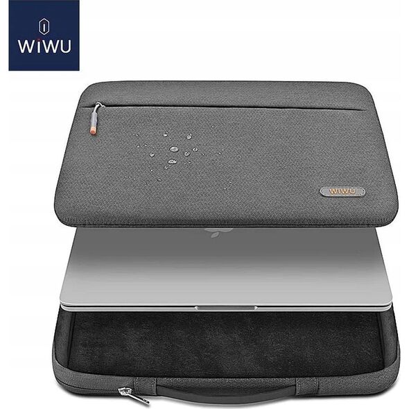 WiWU - Αδιάβροχη τσάντα για laptop 14,2" Pilot Sleeve - γκρι