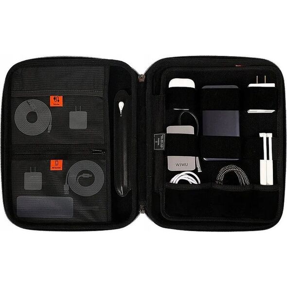 WiWU - Αδιάβροχη τσάντα για tablet έως 12,9'' Parallel Hardshell Bag - μαύρη
