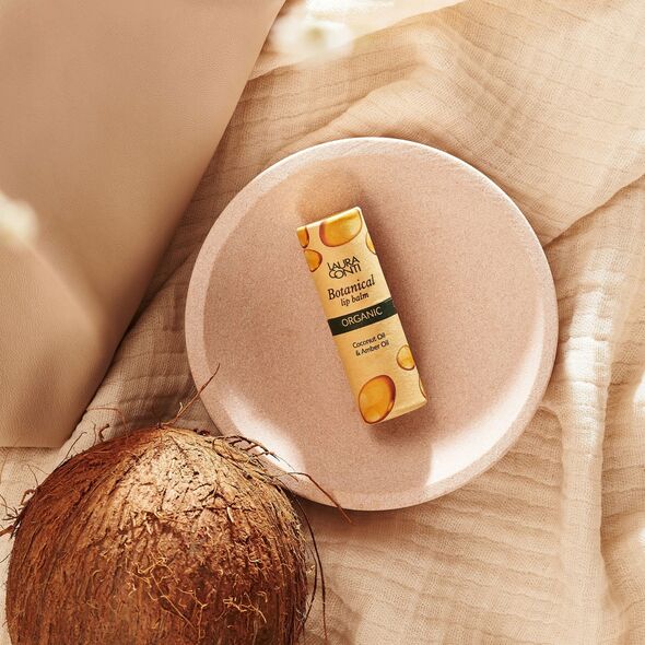 EcoSoft, Βάλσαμο για τα χείλη, Botanical Organic, ZERO WASTE, Κεχριμπάρι, 7,2 ml