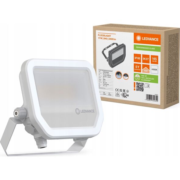 LED προβολέας LEDVANCE FL GEN4, IP66, 11/17 W, 4000 K, 1600/2400 lm, λευκός