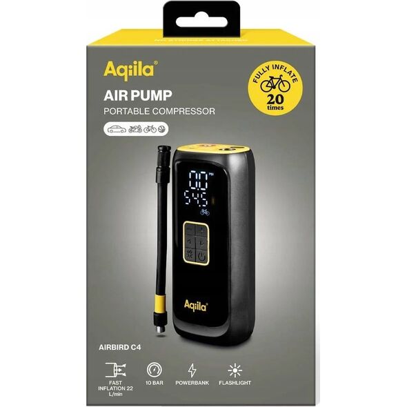 Φορητός Αεροσυμπιεστής Aqiila Airbird C4