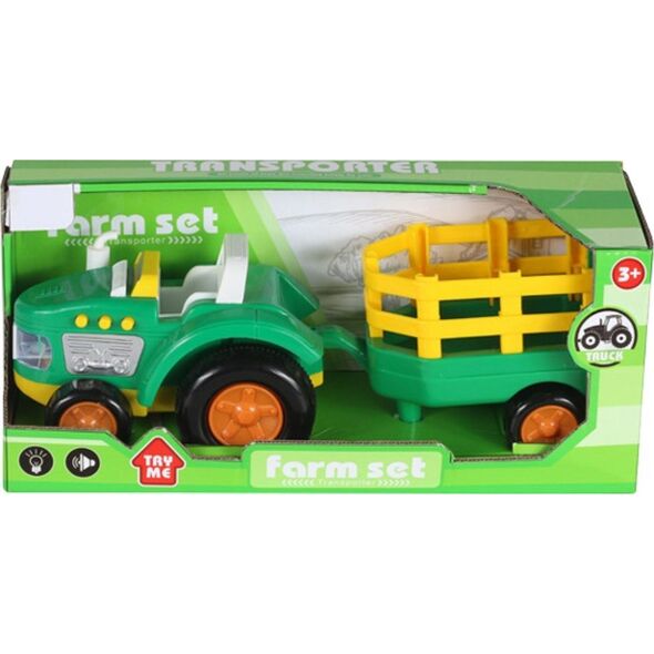 Τρακτέρ Farmerski Για Παιδιά Τρακτέρ Ζώα Αγρότης Φώτα Ήχοι