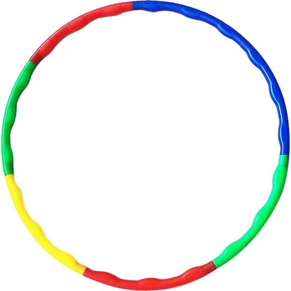 Στεφάνι Hula Hop με Προεξοχές για Άσκηση και Παιχνίδι, Συναρμολογούμενο Πολύχρωμο 8τμχ