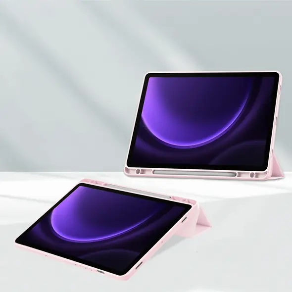 Bizon Case Tab Clear Matt Samsung Galaxy Tab S9 / S9 FE light pink