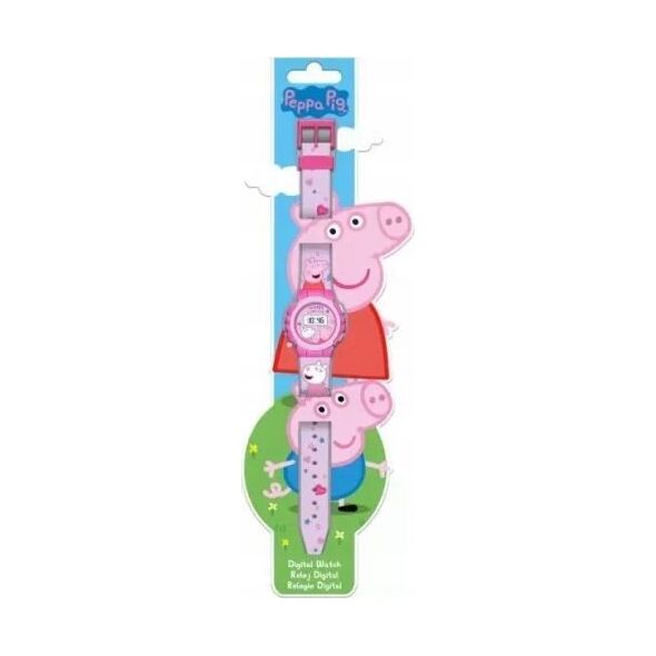 Kids Euroswan Zegarek cyfrowy KE02 ECO Świnka Peppa. Peppa Pig (bez plastikowego opakowania) PP09046 Kids Euroswan