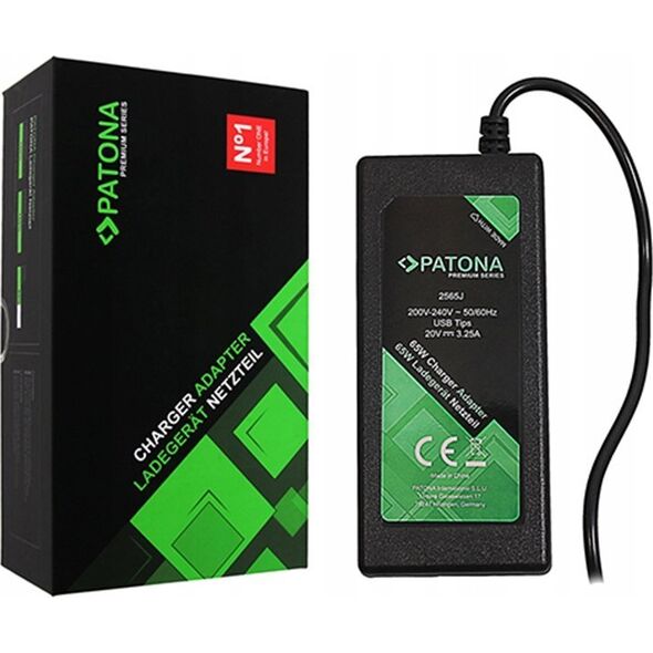 Immax Patona Ładowarka 20V/3,25A 65W Slim Tip Ibm/Lenovo Premium