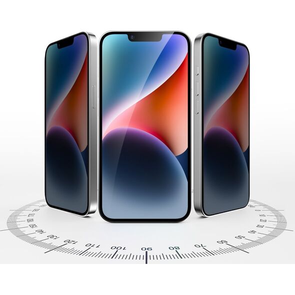 4smarts Second Glass Privacy με πλαίσιο τοποθέτησης iPhone 16e