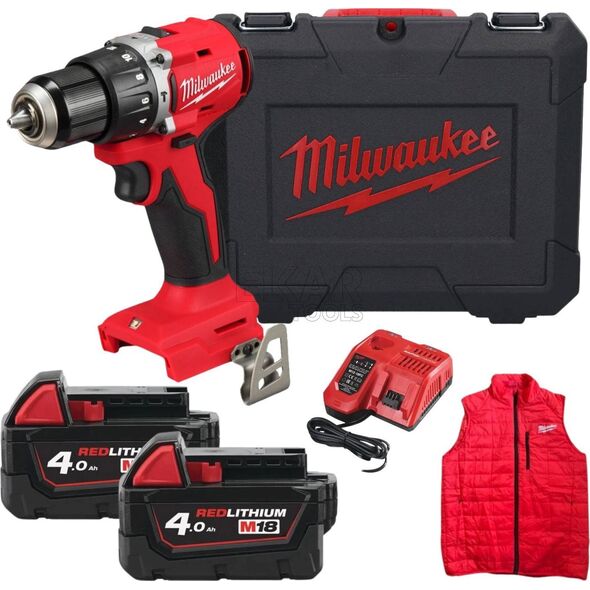 MILWAUKEE.UD.M18BLPDRCMC-402C ΚΑΤΣΑΒΙΔΙ + ΛΑΜΠΑ ΚΑΙ ΧΩΡΙΣ ΜΑΝΙΚΙΑ