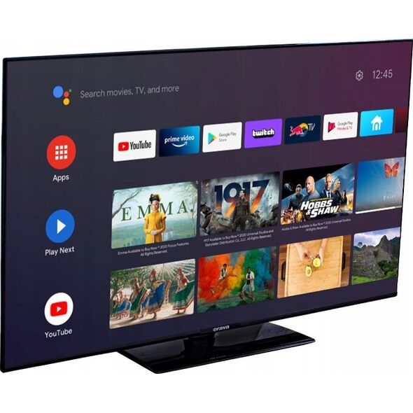 Orava 43" Τηλεόραση, 4K Ultra HD, D-LED, Android, smart, WiFi, HDMI, Bluetooth, Netflix, Chromecast, Dolby Vision