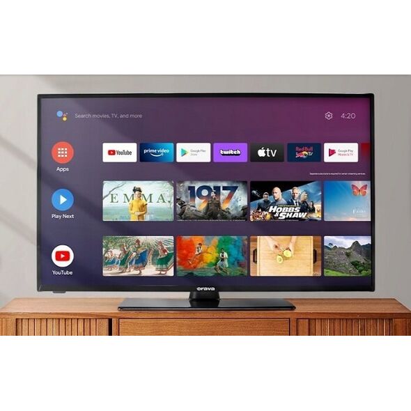 Orava 43" Τηλεόραση, 4K Ultra HD, D-LED, Android, smart, WiFi, HDMI, Bluetooth, Netflix, Chromecast, Dolby Vision