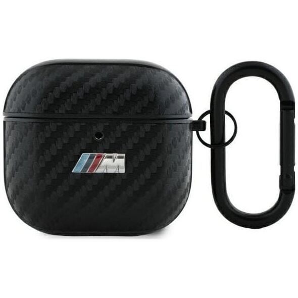 BMW BMA4CMPUCA AirPods 4 cover           czarny/black PU Carbon M Collection