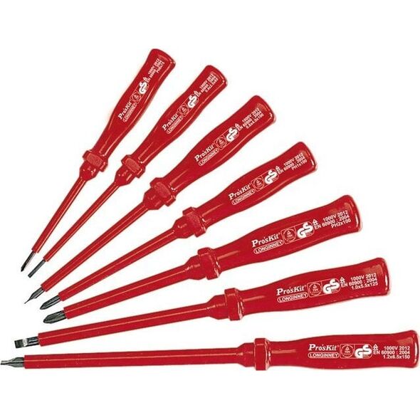Μονωμένο σετ κατσαβιδιών VDE 1000 V (7 τεμ.), 8PK-8100E Pro'sKit