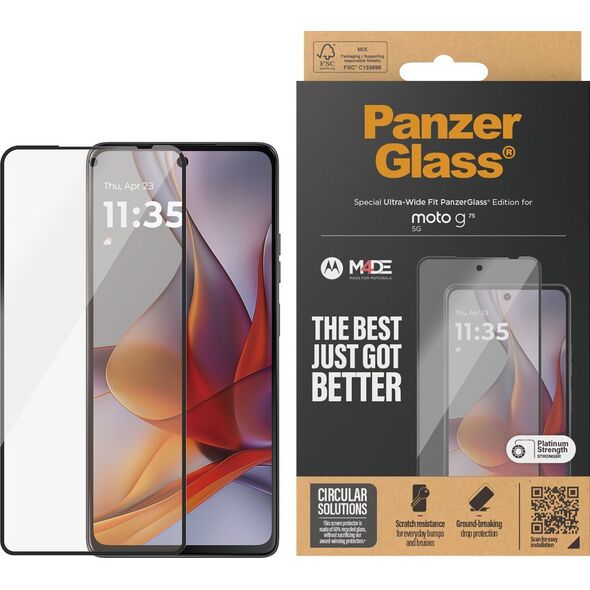 Προστασία Οθόνης PanzerGlass Motorola moto g75 5G Ultra-Wide Fit 6597