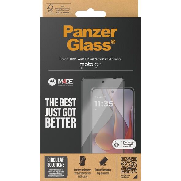 Προστασία Οθόνης PanzerGlass Motorola moto g75 5G Ultra-Wide Fit 6597