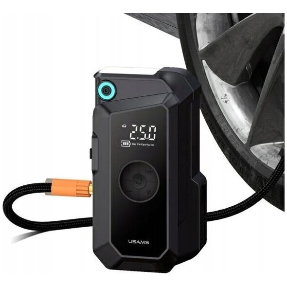 USAMS Jumpstarter Powerbank 8000mAh + ενσωματωμένος φακός μαύρο/black ZB287