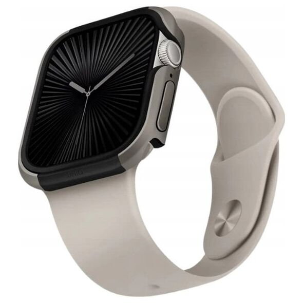 UNIQ θήκη Valencia Apple Watch Series 46mm τιτάνιο ασημί