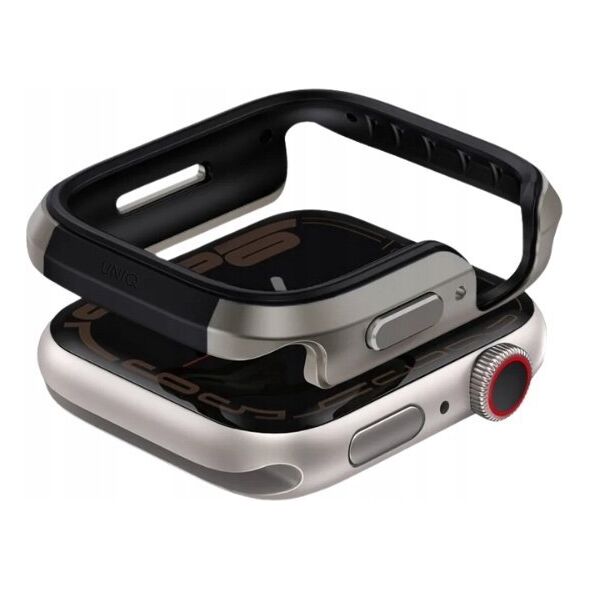 UNIQ θήκη Valencia Apple Watch Series 46mm τιτάνιο ασημί
