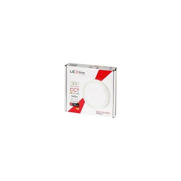 LED πάνελ universali EasyFix PRO, 230Vac, 6W, 540lm, 3000K-5000K CCT, στρογγυλή