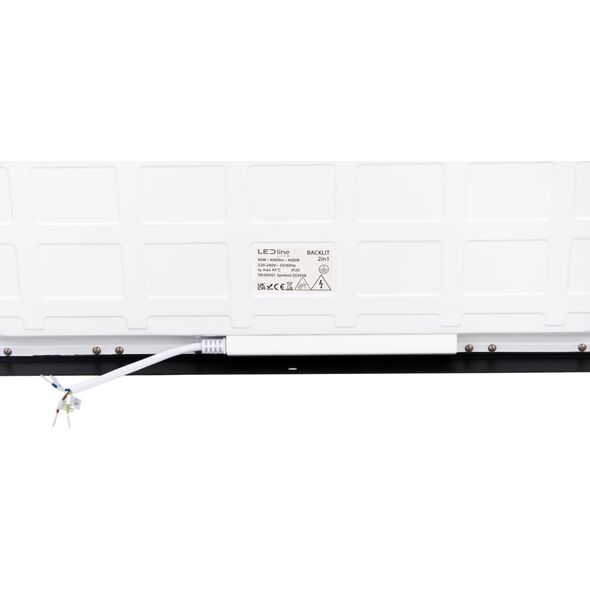 LED πάνελ 40W 4000K 4000lm, 60x60, επιφάνεια - ενσωματωμένο 2σε1 μαύρο