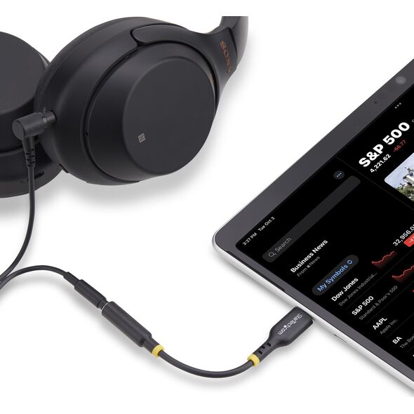 StarTech USBCAUDIO2 μετατροπέας φύλου / καλωδίων USB Type-C 2.0 3,5 mm Μαύρο