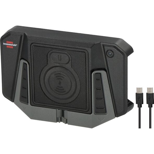 Φορτιστής για φορητές συσκευές Brennenstuhl 1173780001 Smartphone Μαύρο, Γκρι Ασύρματη φόρτιση Εσωτερική