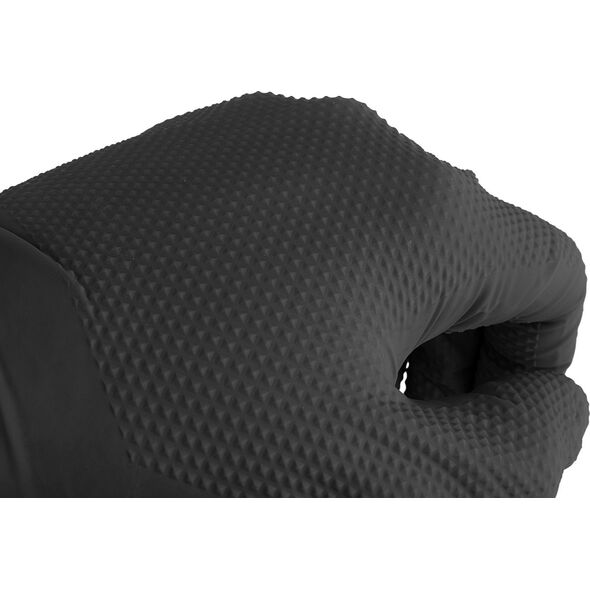 Νιτριλοειδή γάντια SOLID GRIP 50τμχ. μ. XL μαύρα (10)