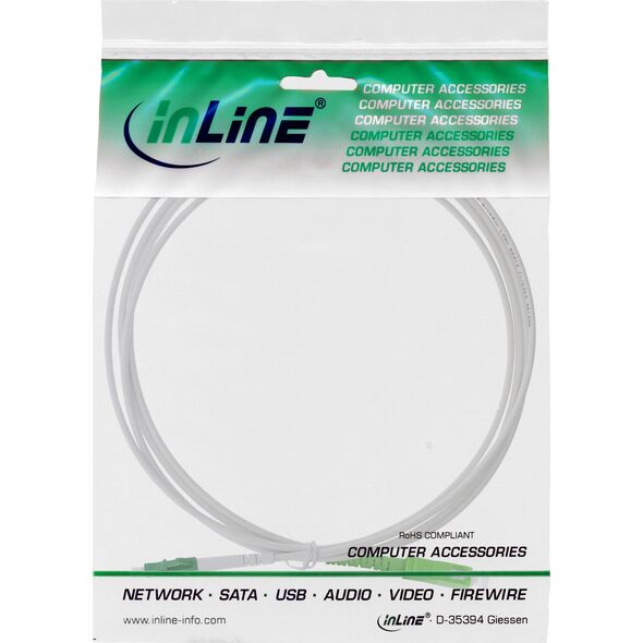 InLine InLine® Fiber Optical Simplex Cable, FTTH, LC/APC 8° to SC/APC 8°, 9/125µm, OS2, 20m